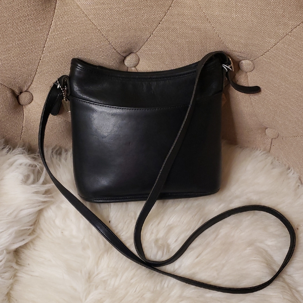 Coach Black Leather Crossbody Bag